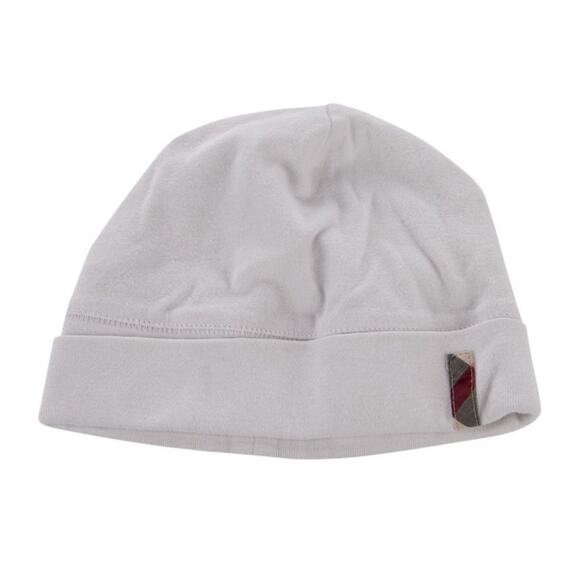 Burberry White Nova Check Hat Cap Beanie Baby Infant EUC - Picture 1 of 3